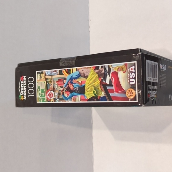 White Mountain Puzzles American Diner 1000 Pc Puzzle Steve Crisp Designer New - Picture 8 of 8